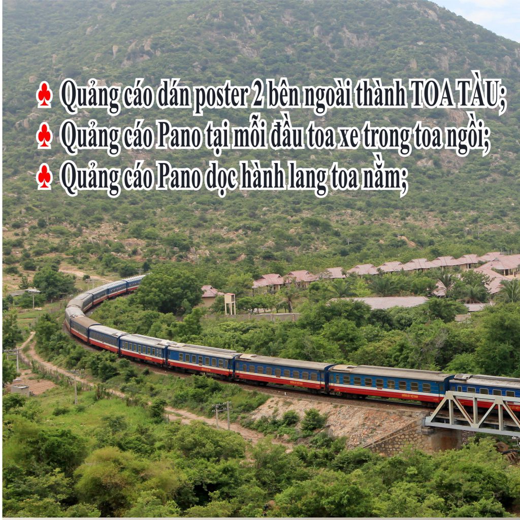 Quảng cáo trên tàu hoả như thế nào