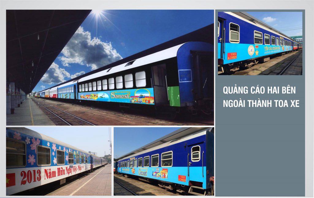 Quảng cáo trên tàu hoả có hiệu quả