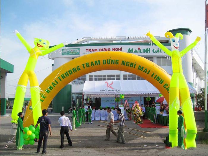 Cổng hơi khai trương