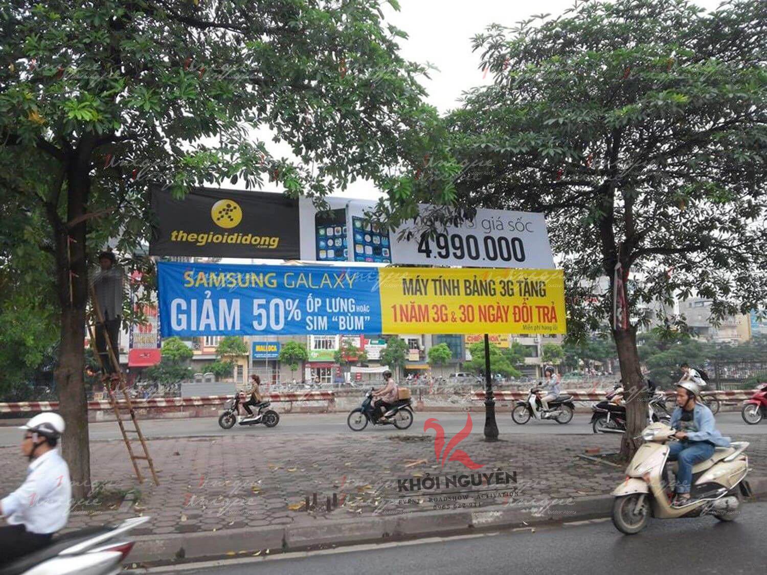 Treo băng rôn quảng cáo Treo băng rôn quảng cáo