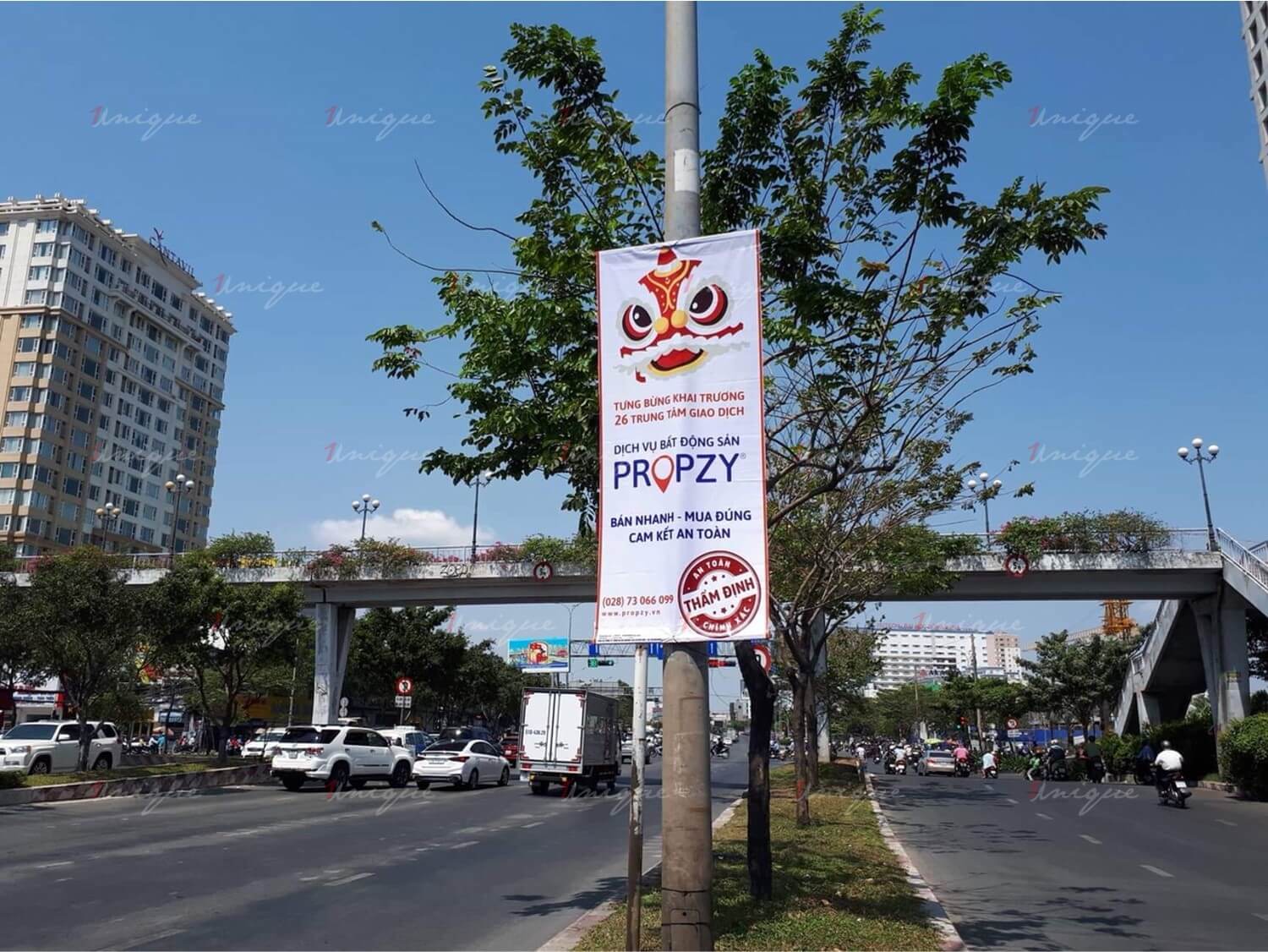 Treo phướn quảng cáo 